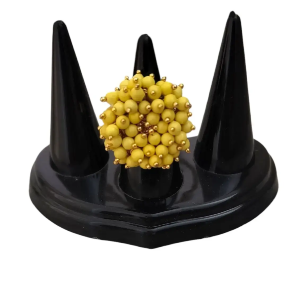 Beautiful Alloy Yellow Finger Ring