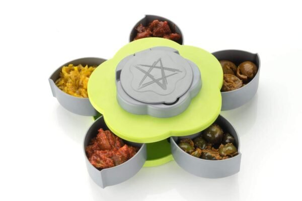 Fruit Storage Box with Smart Rotating Multi Purpose Tray - Image 3
