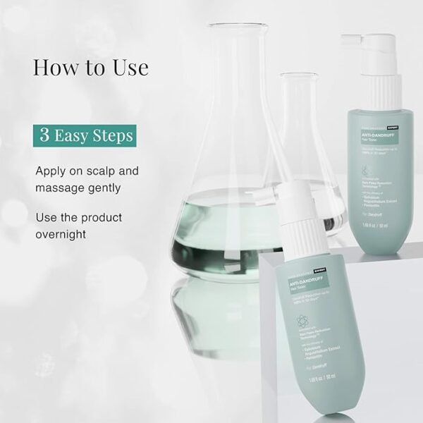 Bare Anatomy Anti Dandruff Hair Tonic | Dandruff Reduction Upto 100% in 30 Days | Lotion with Aloevera & Tea Tree Extracts | Scalp Sebum Reduction by 90% In 15 Days | Sulphate & Paraben Free | 50ml - Image 6