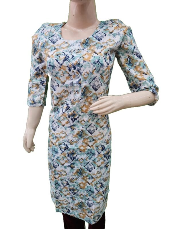 Akshara attractive abstract printed kurti (kurta only) - Image 3