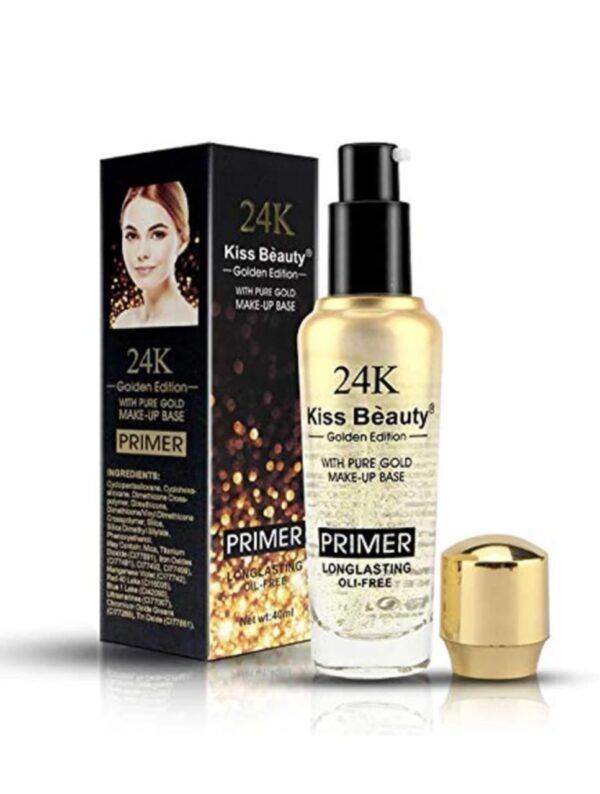 Kiss Beauty primer24k Primer - 40 ml (Gold) (Pack of 1)