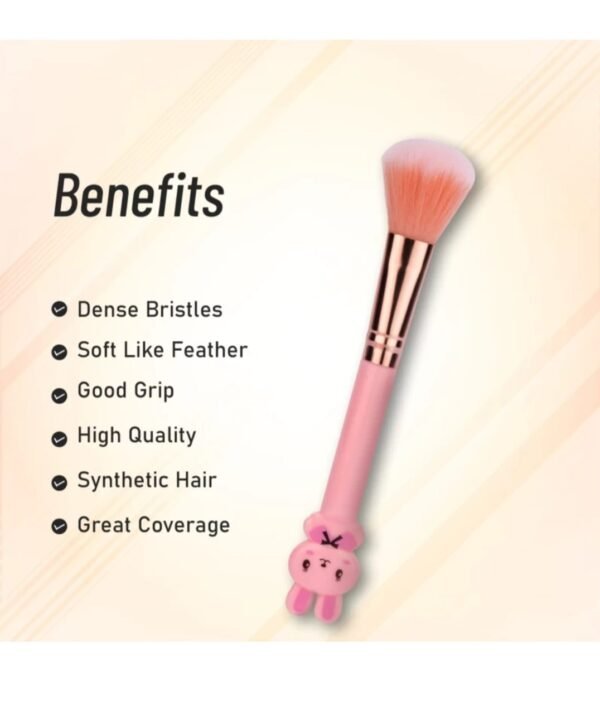 KISS PRETTY Premium Makeup Brush Applicator Set of 5 Pcs brushes (Random color) - Image 4