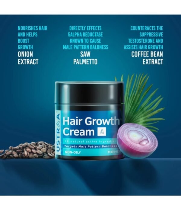 USTRAA Hair Growth Cream | Helps boost hair growth | Prevents hair fall | No Parabens (100 g) pack of 1 - Image 2