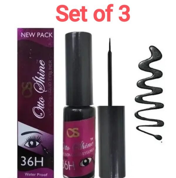 New Otto Shine 36H Liquid Eyeliner Pack Of 3