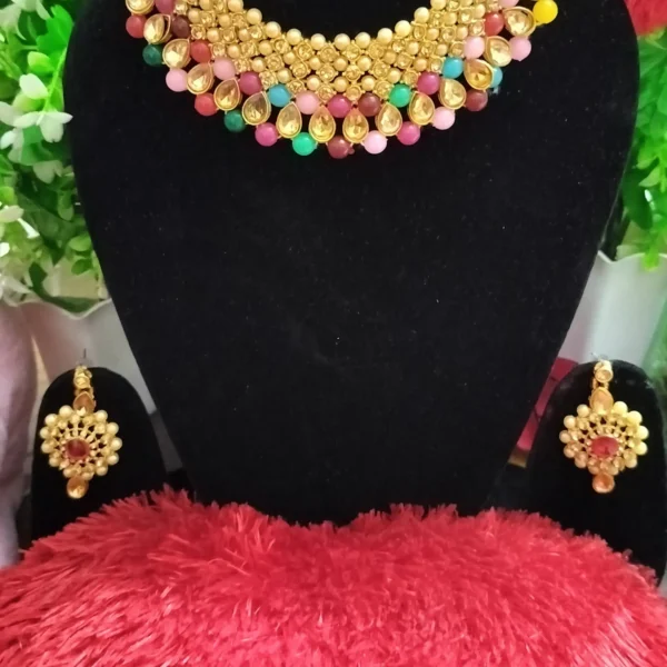 Multi Coloured Necklace Set - Image 2