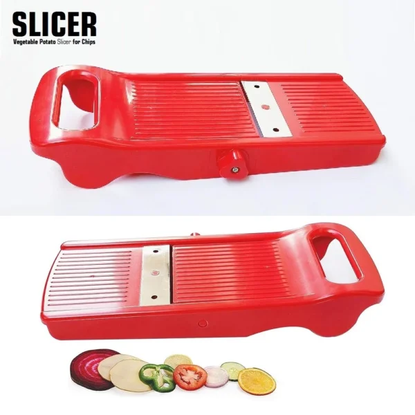 Red Multi Vegetable Slicer, For Home set of 2 - Image 2