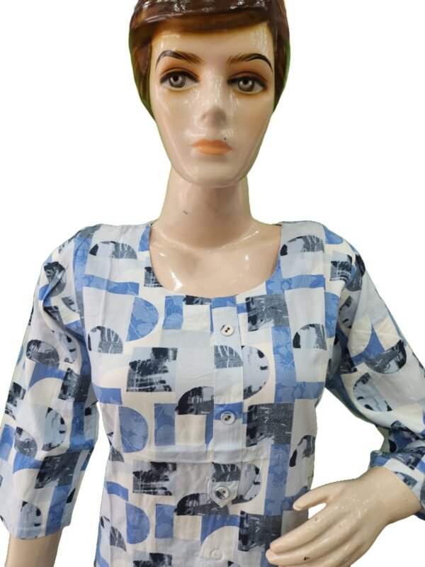 Akshara attractive abstract Blue printed kurti (kurta only)