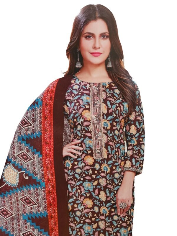 Women Cotton Salwar Suit Dress Material With Dupatta, Unstitched Traditional Salwar Suit Dress Material