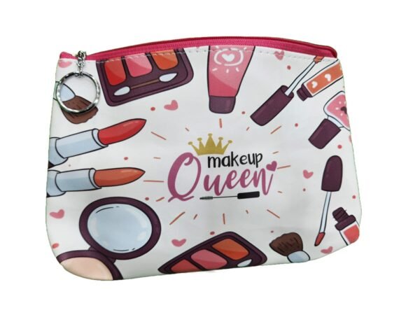 Beautiful Pencil Case Pouch for Kids or Makeup Pouch for ladies with Print Makeup Queen - Image 2