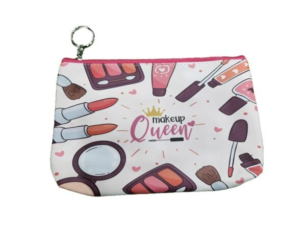 Beautiful Pencil Case Pouch for Kids or Makeup Pouch for ladies with Print Makeup Queen - Image 3