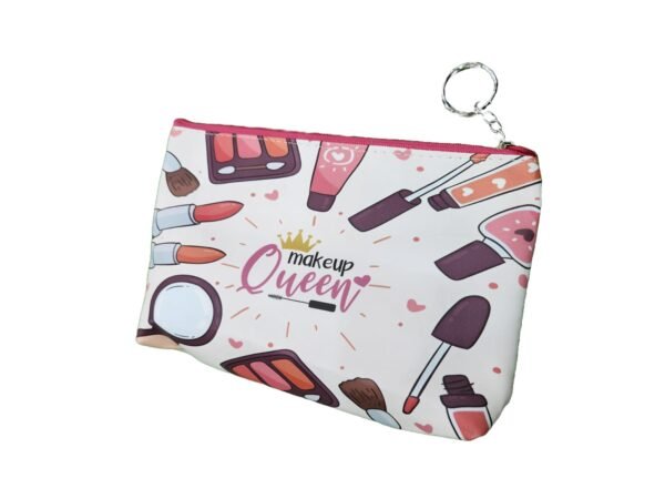Beautiful Pencil Case Pouch for Kids or Makeup Pouch for ladies with Print Makeup Queen - Image 4