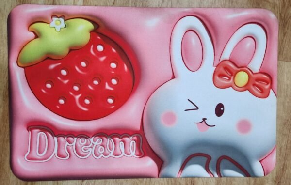 Bathroom Door Mat | Soft Door Mat | 3D Visual Absorbent Mat | Flower Floor Mat | Bath Mat | Super Absorbent Soft Carpet | Quick Dry Dirt Barrier for Home & Office mat| Pack of 1 | (DESIGNS MAY VARY AS PER STOCK) - Image 2
