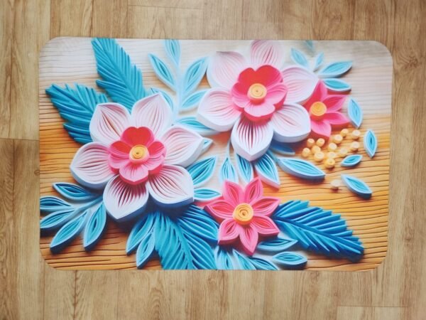 Bathroom Door Mat | Soft Door Mat | 3D Visual Absorbent Mat | Flower Floor Mat | Bath Mat | Super Absorbent Soft Carpet | Quick Dry Dirt Barrier for Home & Office mat| Pack of 1 | (DESIGNS MAY VARY AS PER STOCK)