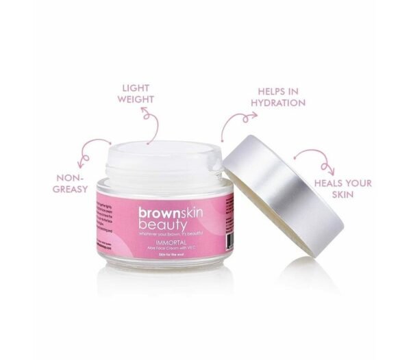 Brownskin Beauty Immortal Aloe Face Cream, 100 ml - Image 2
