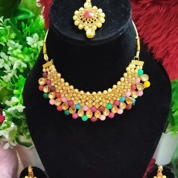 Multi Coloured Necklace Set - Image 5