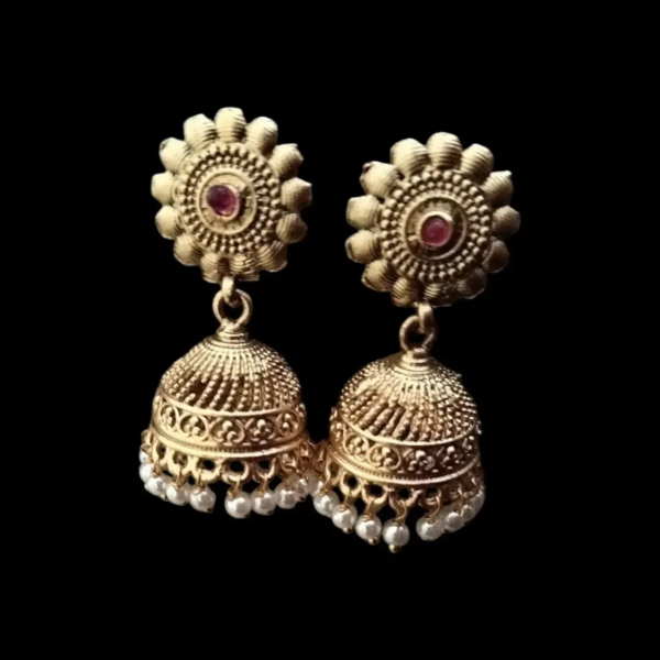 Royal Stylish Jhumki For Women/Girls 8 Cm Long - Image 2