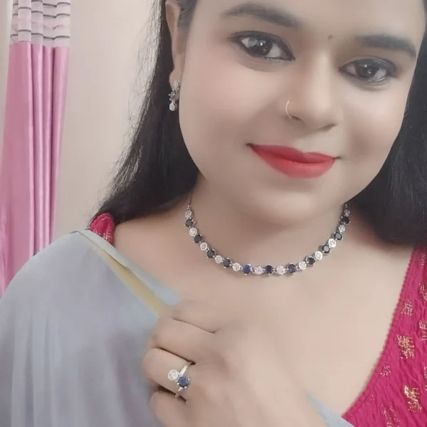 Beautiful AD Necklace Set (With Ring and Bracelet)
