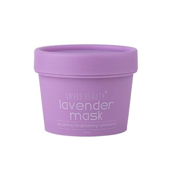 Swiss Beauty Lavender Anti Wrinkle Clay Face Mask for Soothing and Skin Lightening | Face Pack for all Skin Types | 100 gm