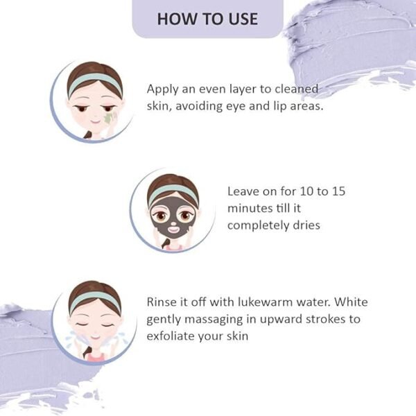 Swiss Beauty Lavender Anti Wrinkle Clay Face Mask for Soothing and Skin Lightening | Face Pack for all Skin Types | 100 gm - Image 5