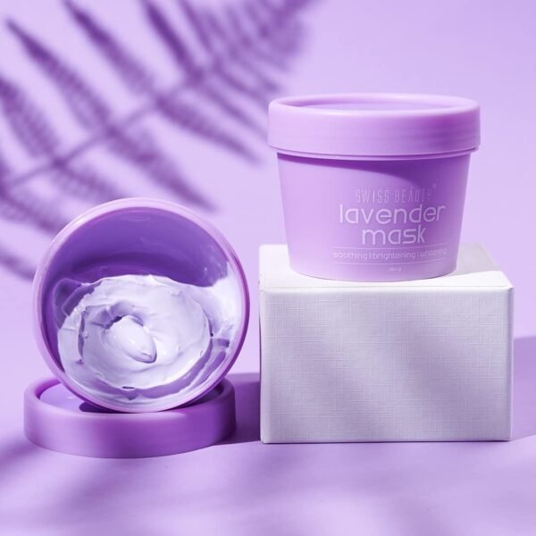 Swiss Beauty Lavender Anti Wrinkle Clay Face Mask for Soothing and Skin Lightening | Face Pack for all Skin Types | 100 gm - Image 7