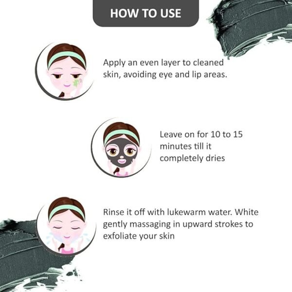 Swiss Beauty Bamboo Charcoal Anti Pollution Clay Face Mask | Blackheads Removal | Deep Skin Cleansing Face Pack | For All Skin Types | 100 Gm - Image 4