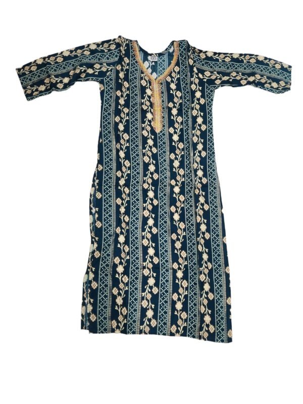 Women kurti with attractive print (kurta only) for office and daily use blend cotton - Image 3
