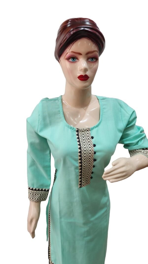 Amazing Green kurti(kurta only) blend cotton