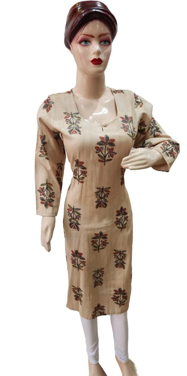 Attractive Formal and daily wearing kurti for women(kurta only), blend cotton , single - Image 4