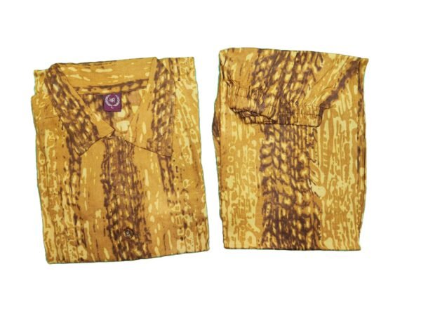 Mustard Co-ord Set for Women's 2 Piece Co-Ord Set | Cord Sets | Formal Co ord Set for WomenS / Rayon Night Suit - Image 2