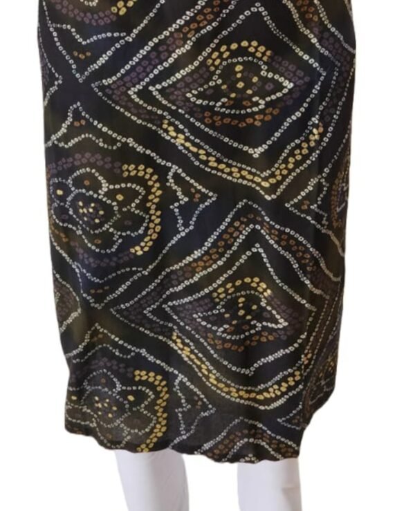 Amazing black Bandhej kurti(kurta only) blend cotton - Image 5