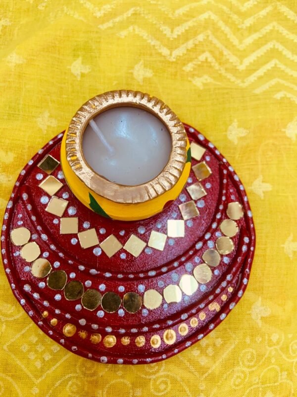 Tealight Diya Holders | Decorative Diya | Diwali Diya Holder |Diwali Decorations Diya Set- Home Decor Items for Festival Living Room & Gifting