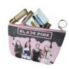Beautiful Pencil Case Pouch for Kids or Makeup Pouch for ladies with Print Makeup (Black Pink) - Image 2