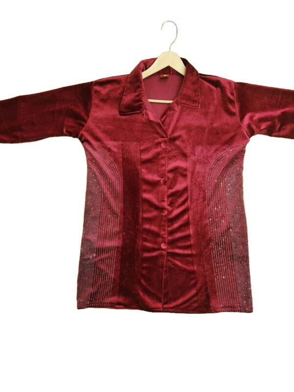 VELVET CORD SET , Shaneel Coord Set ,Valvet 2 Piece Set , Woolen 2 Piece Set
