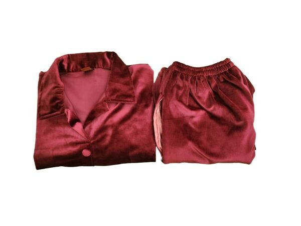 VELVET CORD SET , Shaneel Coord Set ,Valvet 2 Piece Set , Woolen 2 Piece Set - Image 3