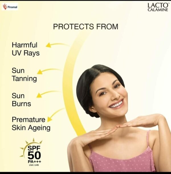 ''Lacto Calamine'' Daily Sunshield SPF 50 PA+++ | UVA | UVB | Matte Look Sunscreen with Kaolin Clay 50 g (pack of 2) - Image 8