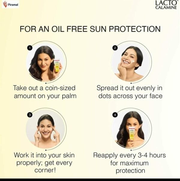 ''Lacto Calamine'' Daily Sunshield SPF 50 PA+++ | UVA | UVB | Matte Look Sunscreen with Kaolin Clay 50 g (pack of 2) - Image 7