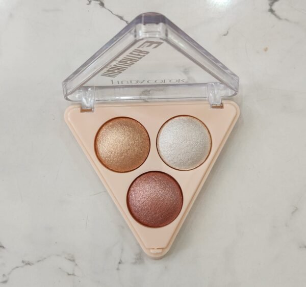 Huda Colour Professional Baked Highlighter and Blusher Pallet For Blushing And Highlight, 6 Gm (Shade 03) (Pack of 1) - Image 7