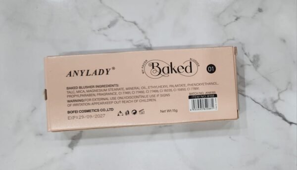 ANYLADY Professional Baked Blusher & Highlighter Pallet For Blushing And Highlight, 15 Gm (Shade 03) (Pack of 1) - Image 3