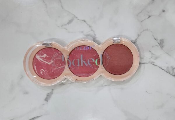 ANYLADY Professional Baked Blusher & Highlighter Pallet For Blushing And Highlight, 15 Gm (Shade 03) (Pack of 1) - Image 4