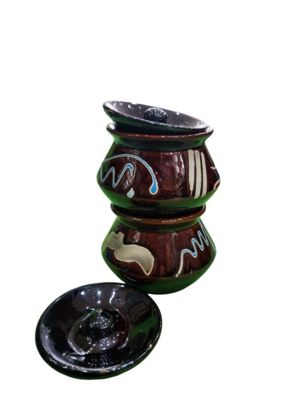 Beautiful Ceramic Handi (250 ml) – Set of 2 || Brown Handis - Image 6