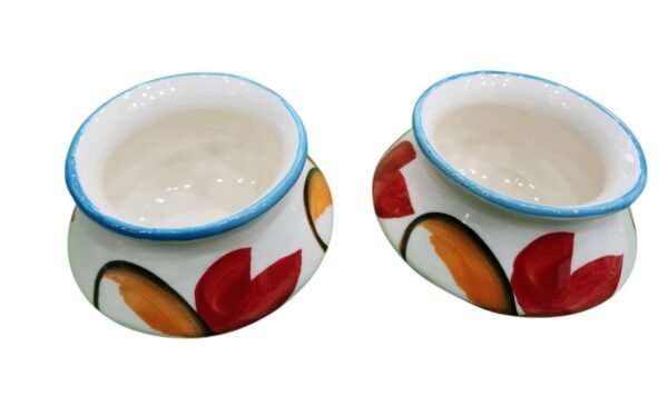 Ceramic Handi (250 ml) – Set of 2 - Image 4