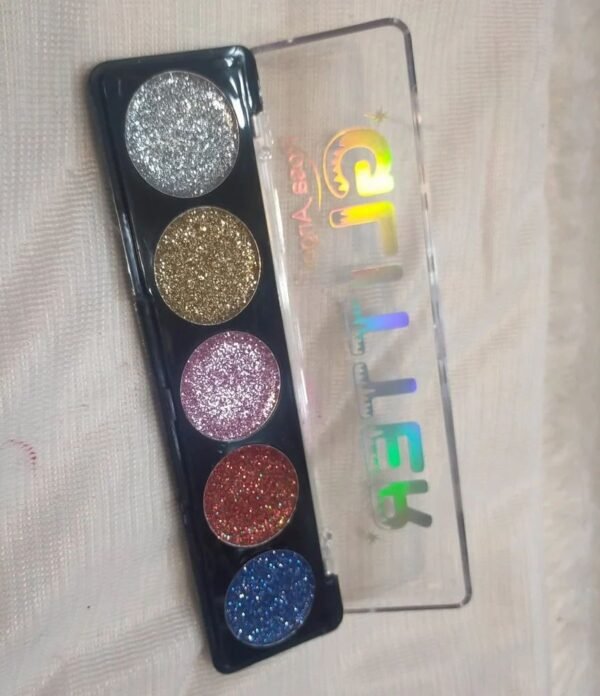 Rosa Angel Glitter Eyeshadow Palette, Packaging Size: 18 g (Pack of 2) - Image 3