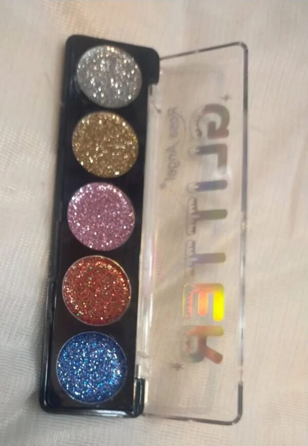 Rosa Angel Glitter Eyeshadow Palette, Packaging Size: 18 g (Pack of 2) - Image 4