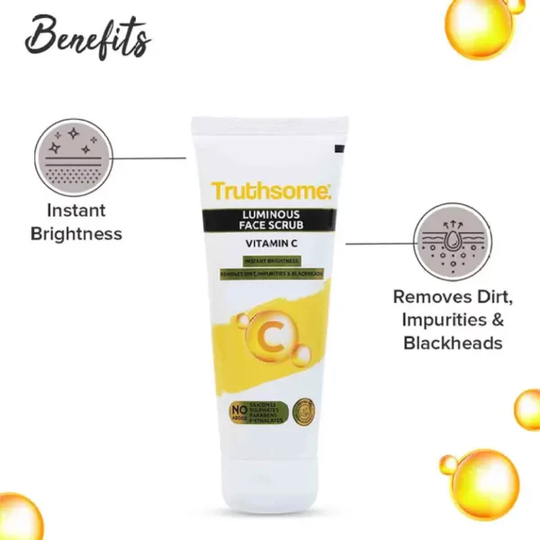 Truthsome Luminous Face Scrub - For All Skin Types, for Men/Women Scrub (100 ml) - Image 2