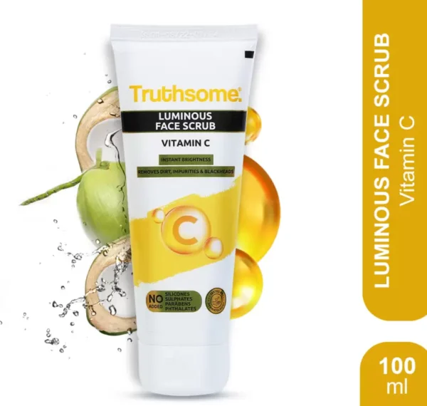 Truthsome Luminous Face Scrub - For All Skin Types, for Men/Women Scrub (100 ml)