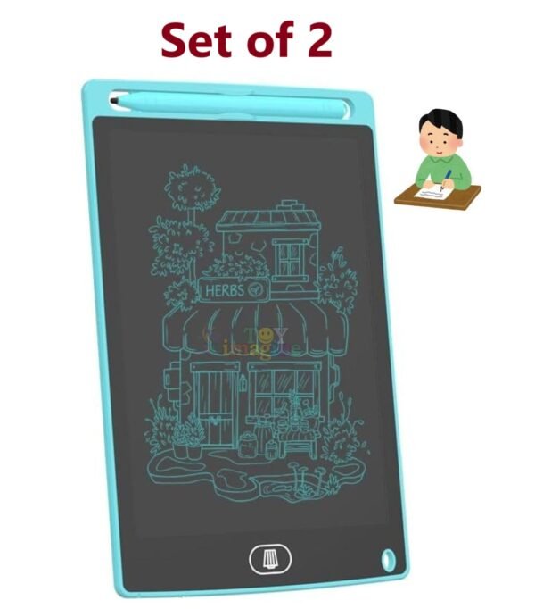 Toy Imagine 8.5" LCD Writing Tablet Toys for Kids Electronic Note Scribble Doodle Board Drawing Rough Writing Pad Digital Magic Slate Best Return Birthday Gift for Girls & Boys(Age : 3+ Years) (Set of 2)