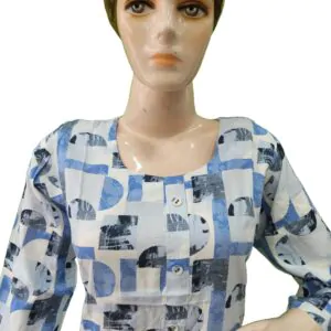 Akshara attractive abstract Blue printed kurti (kurta only)