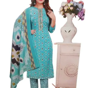 Sanskari Fashionable Women Cotton Salwar Suit Dress Material With Dupatta, Unstitched Traditional Suit Set Cotton Unstitched Salwar Suit Dress Material