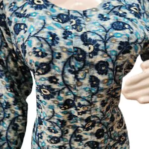 Beautiful kurti with Blue Bale work(kurta only)