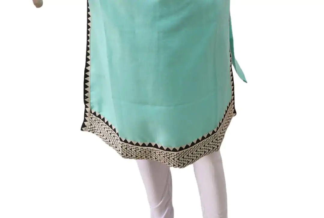 Amazing Green kurti(kurta only) blend cotton - Image 5